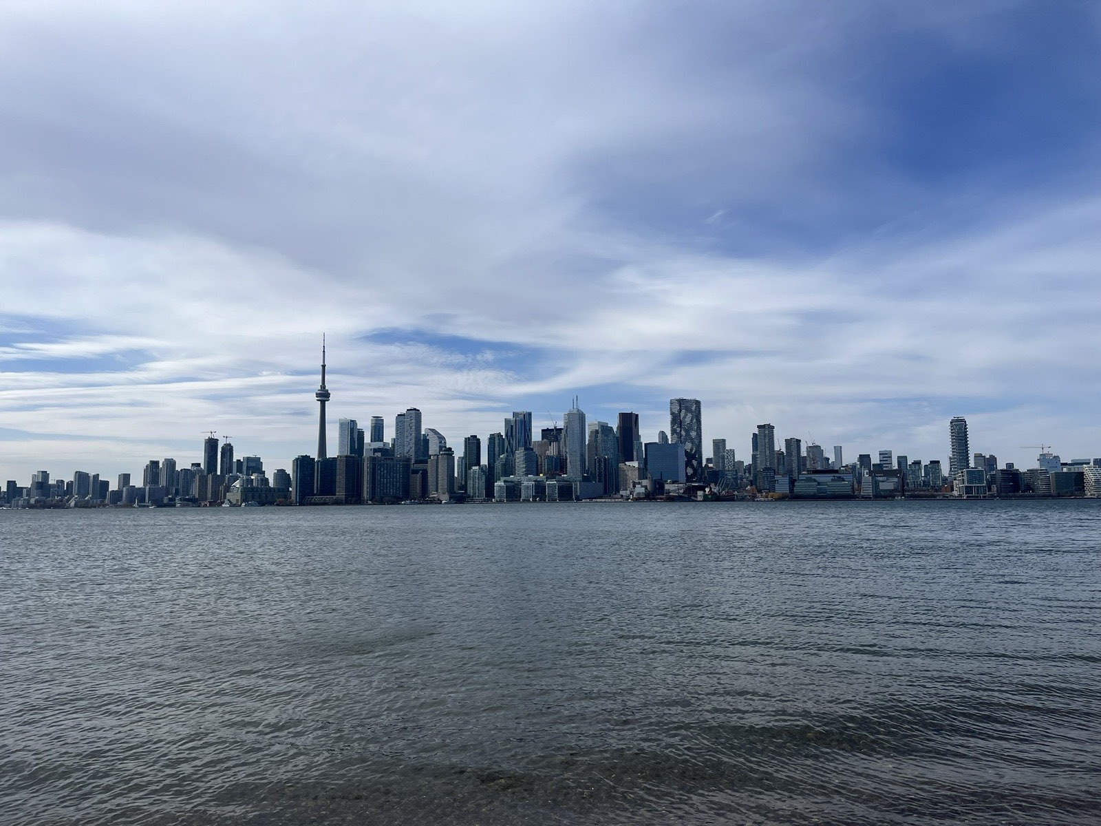 Toronto skyline seen across the harbour — charter bus rental across the Greater Toronto Area
